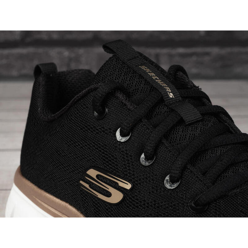 Pantofi sport Skechers Graceful-Get Connected, negru-auriu 37