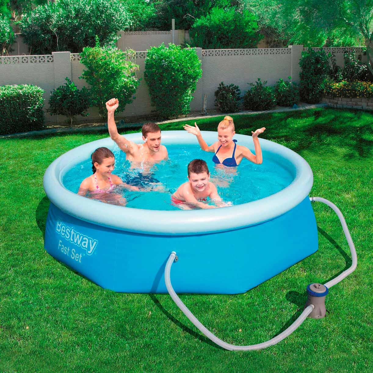 Ø 244 x 66 cm Bestway Zwembad Fast Set rond 4/6