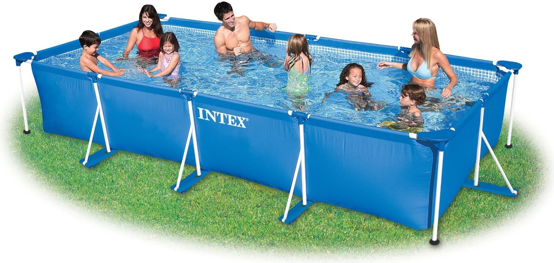 450 x 220 x 90 cm Intex Metal Frame PREMIUM zwembad set – rechthoek 3/5