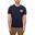 Tricou polo barbati din bumbac cu logo verde inchis