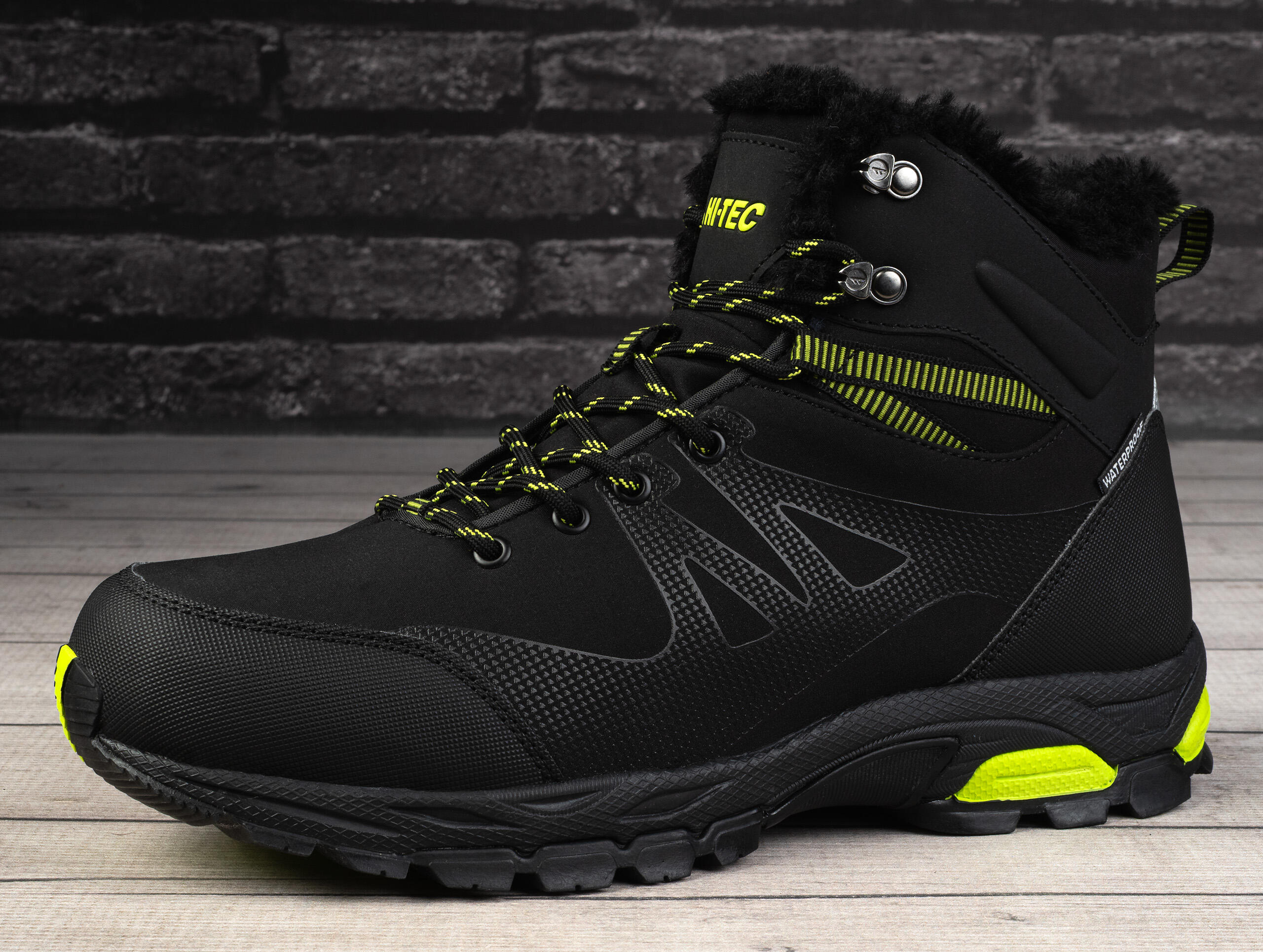 Buty zimowe Hi Tec BLACK LIME JACKDAW WP INSULATED WODOODPORNE OCIEPLANE 3/7