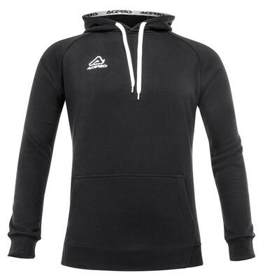 Felpa con Cappuccio Acerbis Easy Uomo XL - Comfort Nero