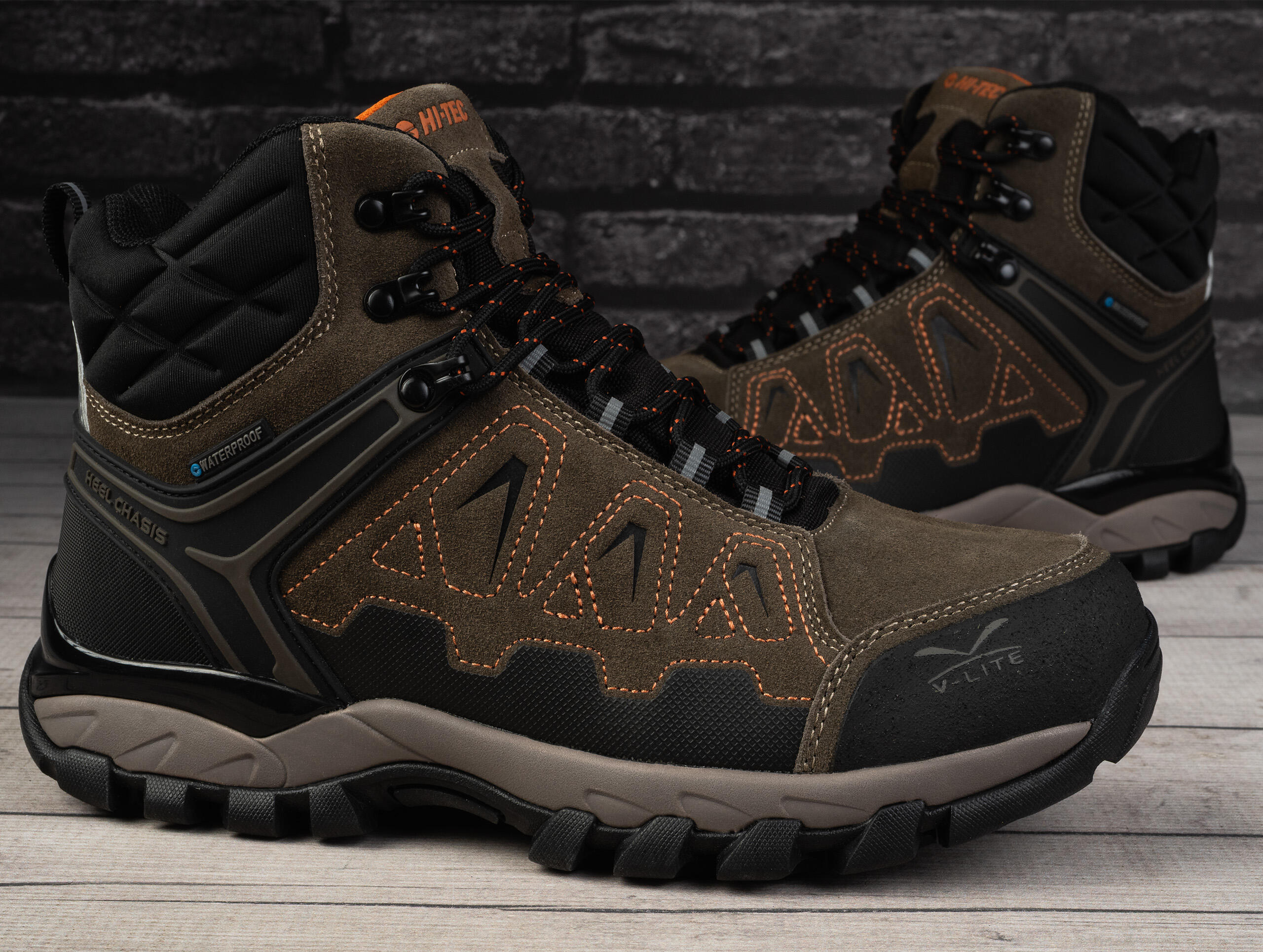 Buty trekkingowe Hi-Tec CHESTNUT ORANGE V LITE EXPLORER WP WODOODPORNE
