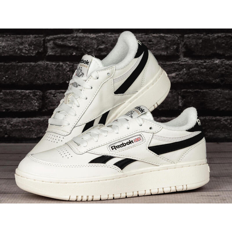 Pantofi Reebok Club C Double din piele alb pentru femei