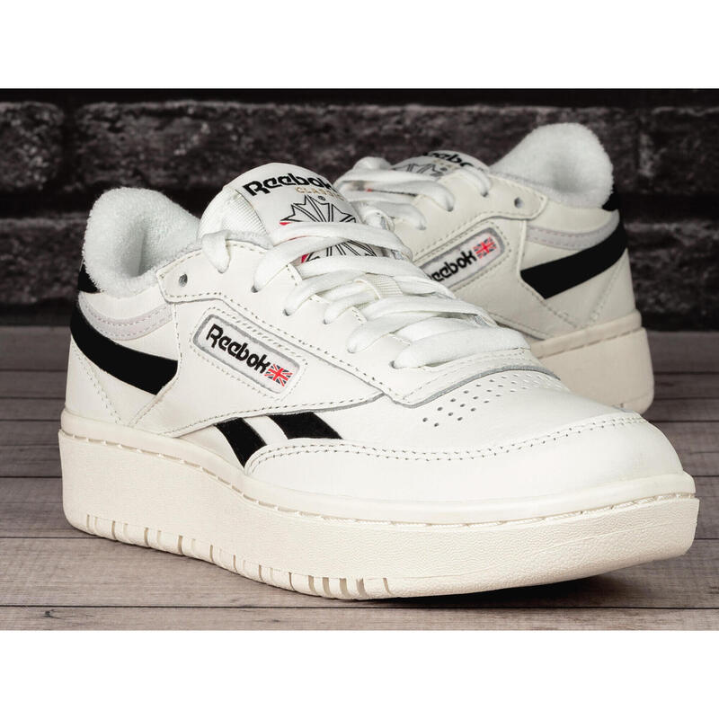 Pantofi Reebok Club C Double din piele alb pentru femei