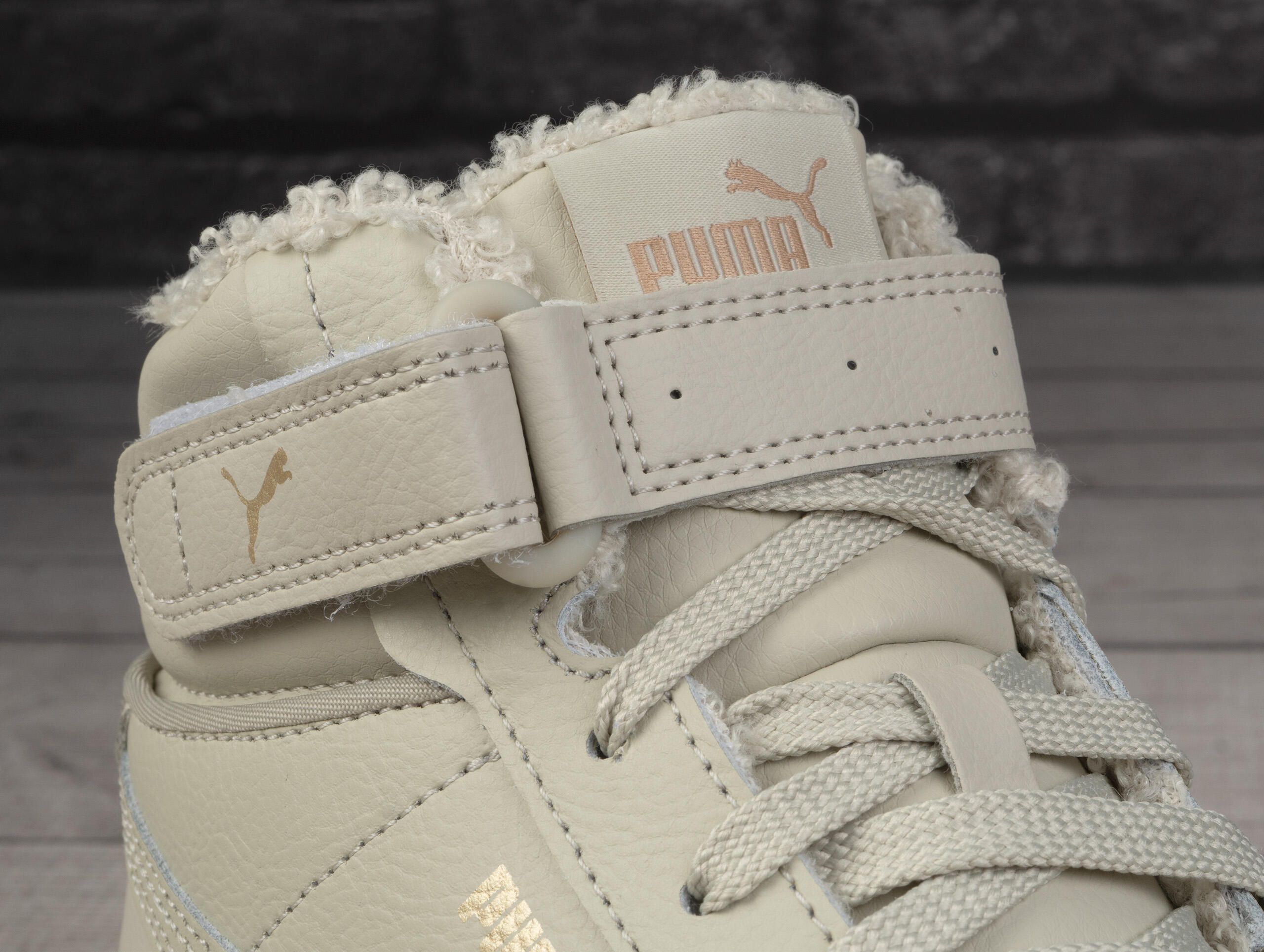 Puma Carina 2.0 Mid WTR Damen Sneaker Winterschuhe Schuhe gefüttert 385852 beige 6/7