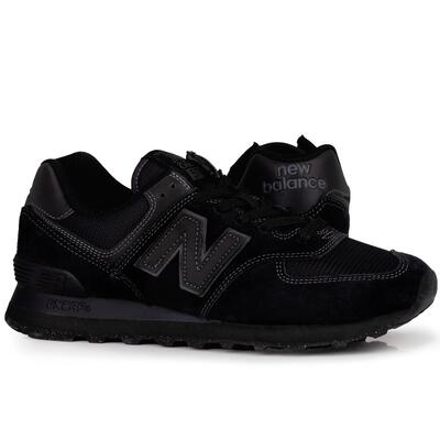 Scarpe Pelle ScamosciataUomo New Balance 574 Nero