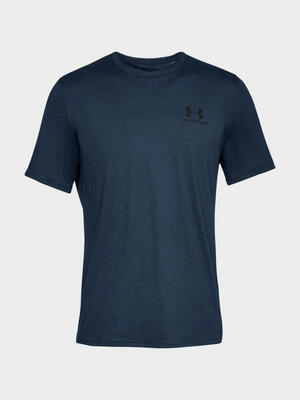 Heren sportstyle tshirt met korte mouwen (marine)