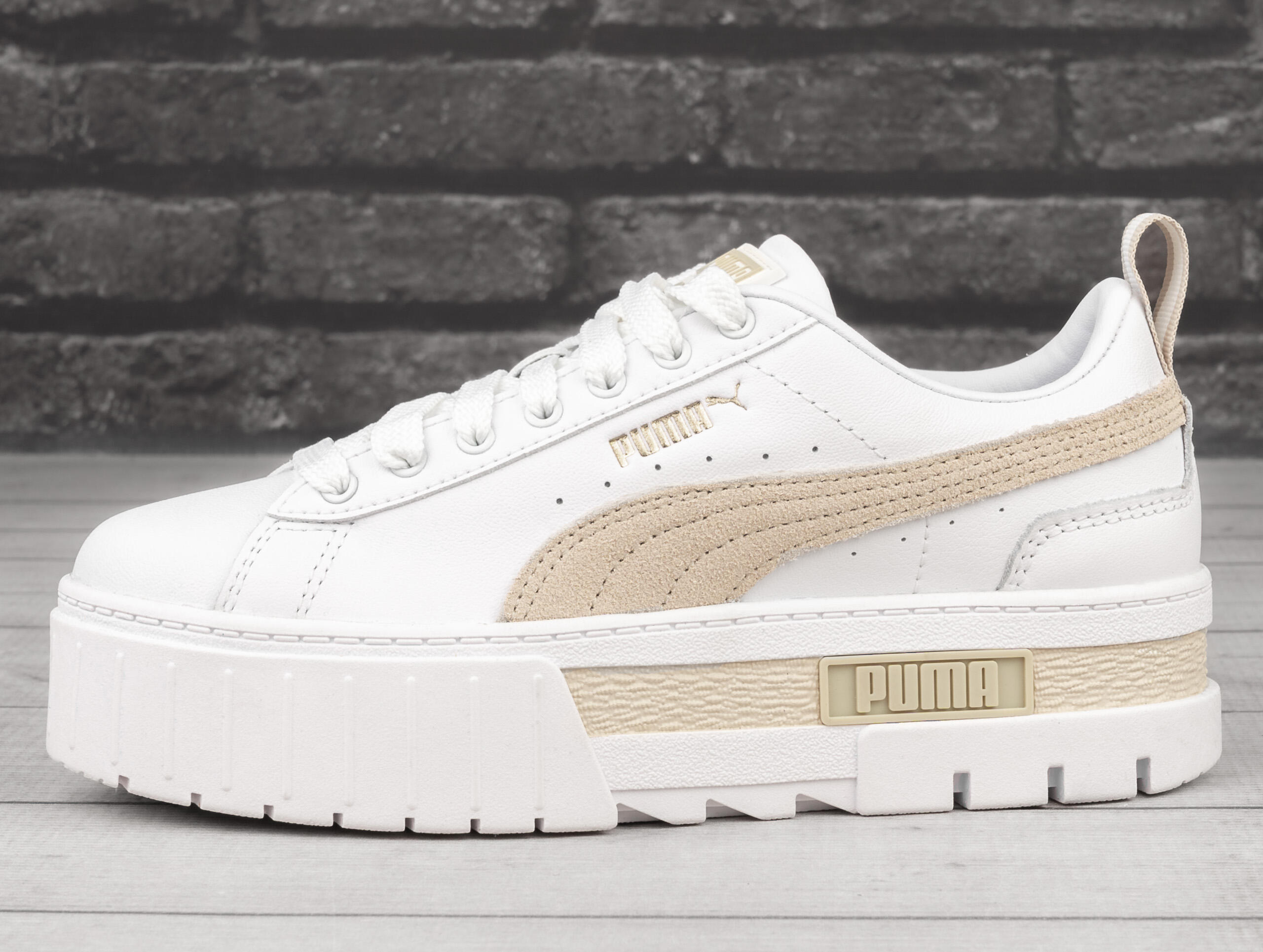 Sapatilhas Mulher Puma Mayze Lth Branco 3/7