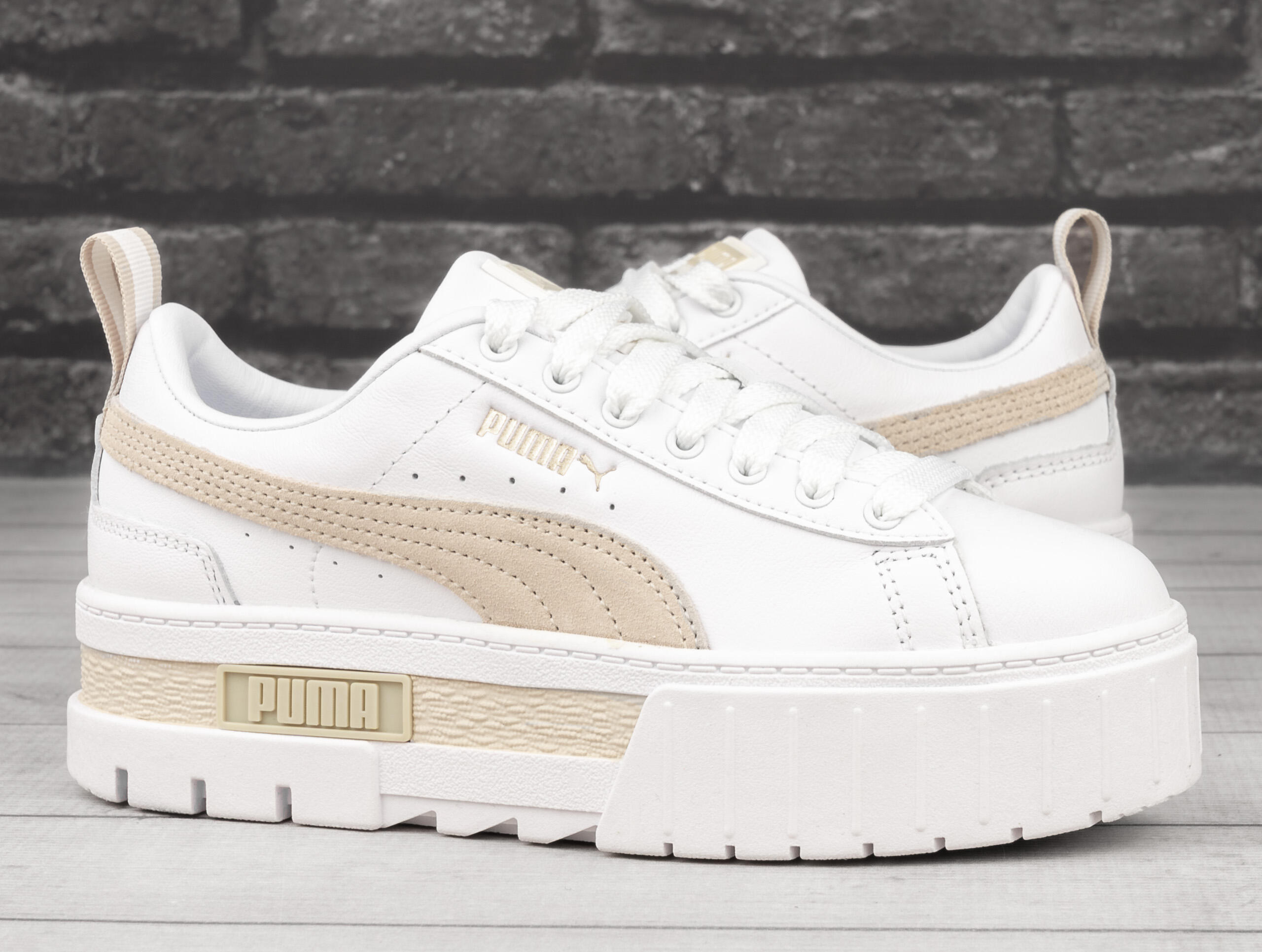 Sapatilhas Mulher Puma Mayze Lth Branco 2/7