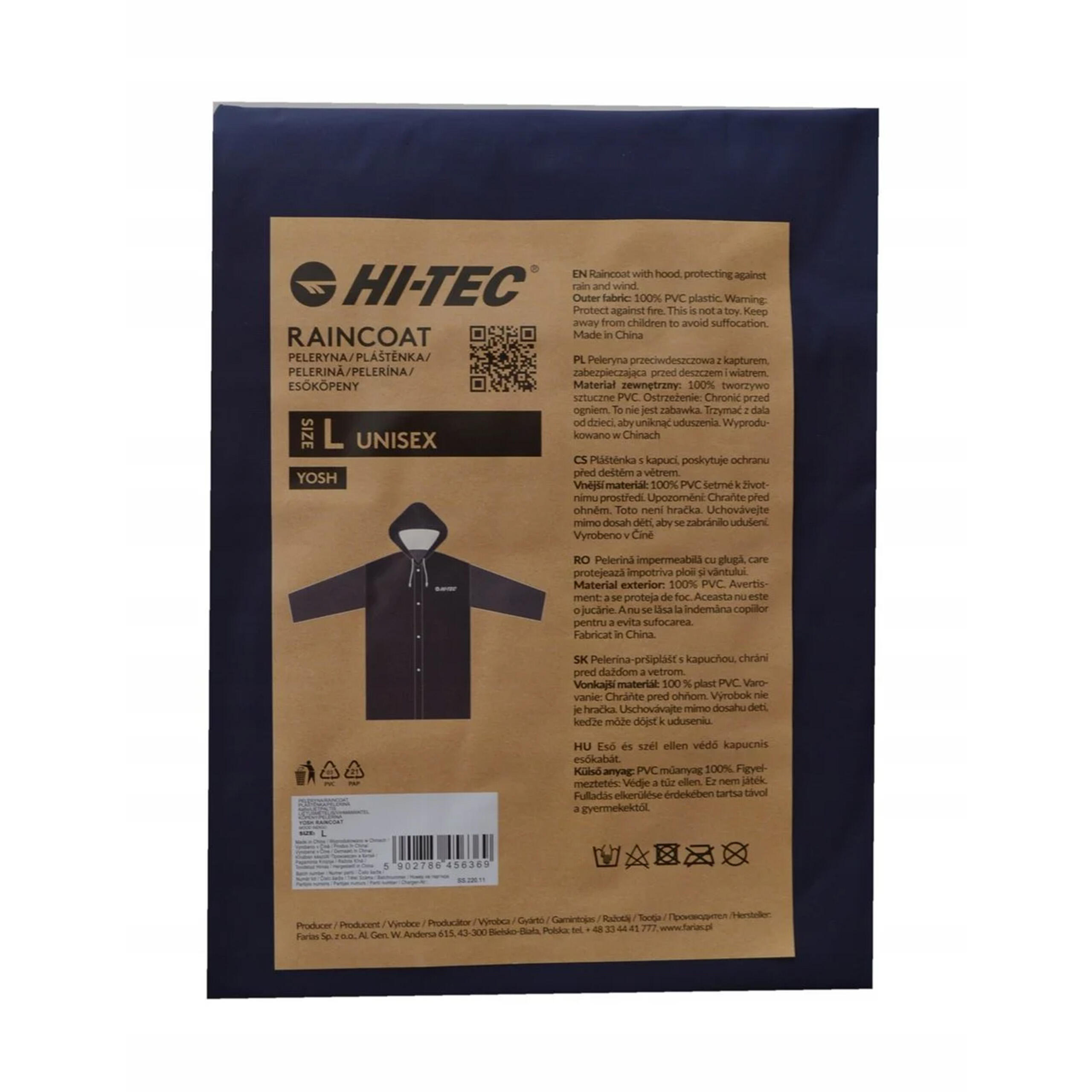 Kurtka Peleryna Przeciwdeszczowa HI-TEC RAICOAT 4/4