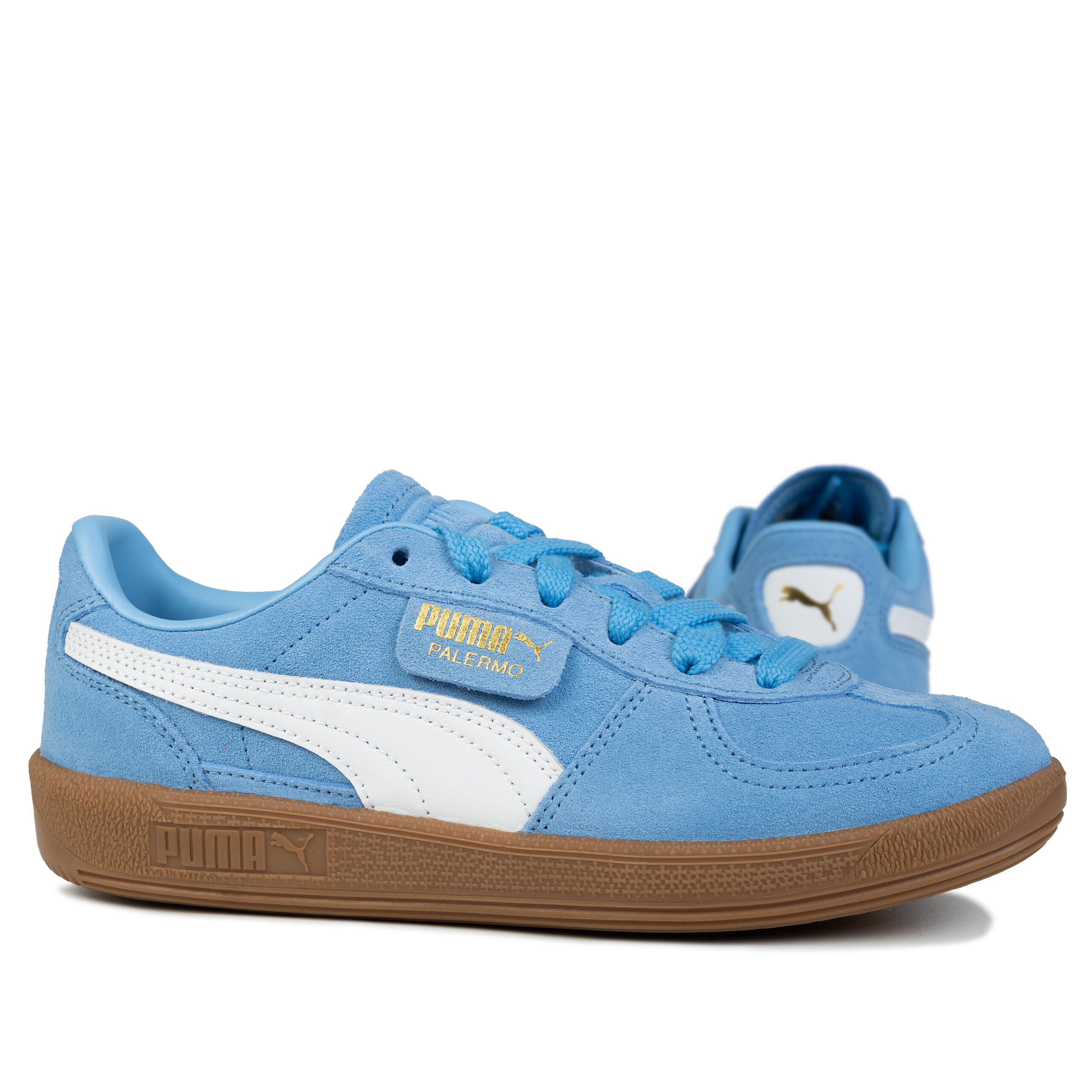 Baskets Puma Modèle Palermo Jr Couleur Bleu 7/7