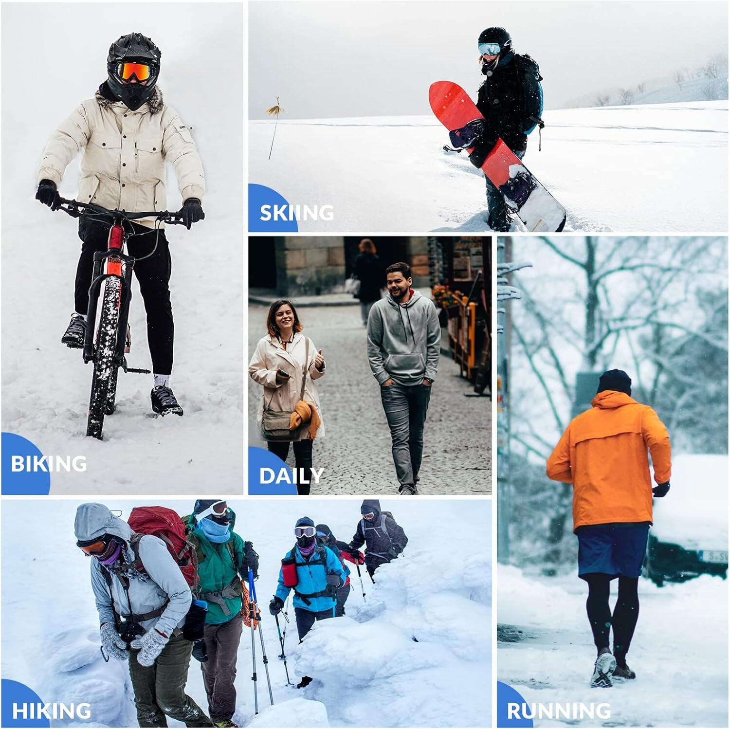 Czapka rowerowa do biegania sportowa pod kask ROCKBROS 6/7