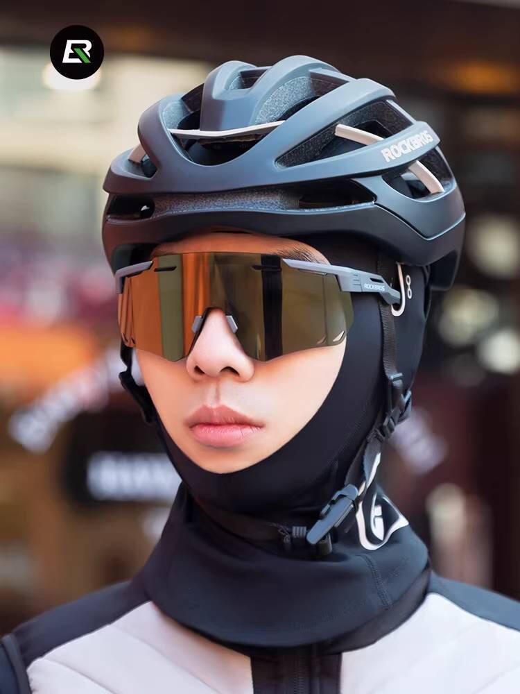 Kominiarka motocyklowa maska balaclava dopasowana na twarz czarna ROCKBROS 3/7