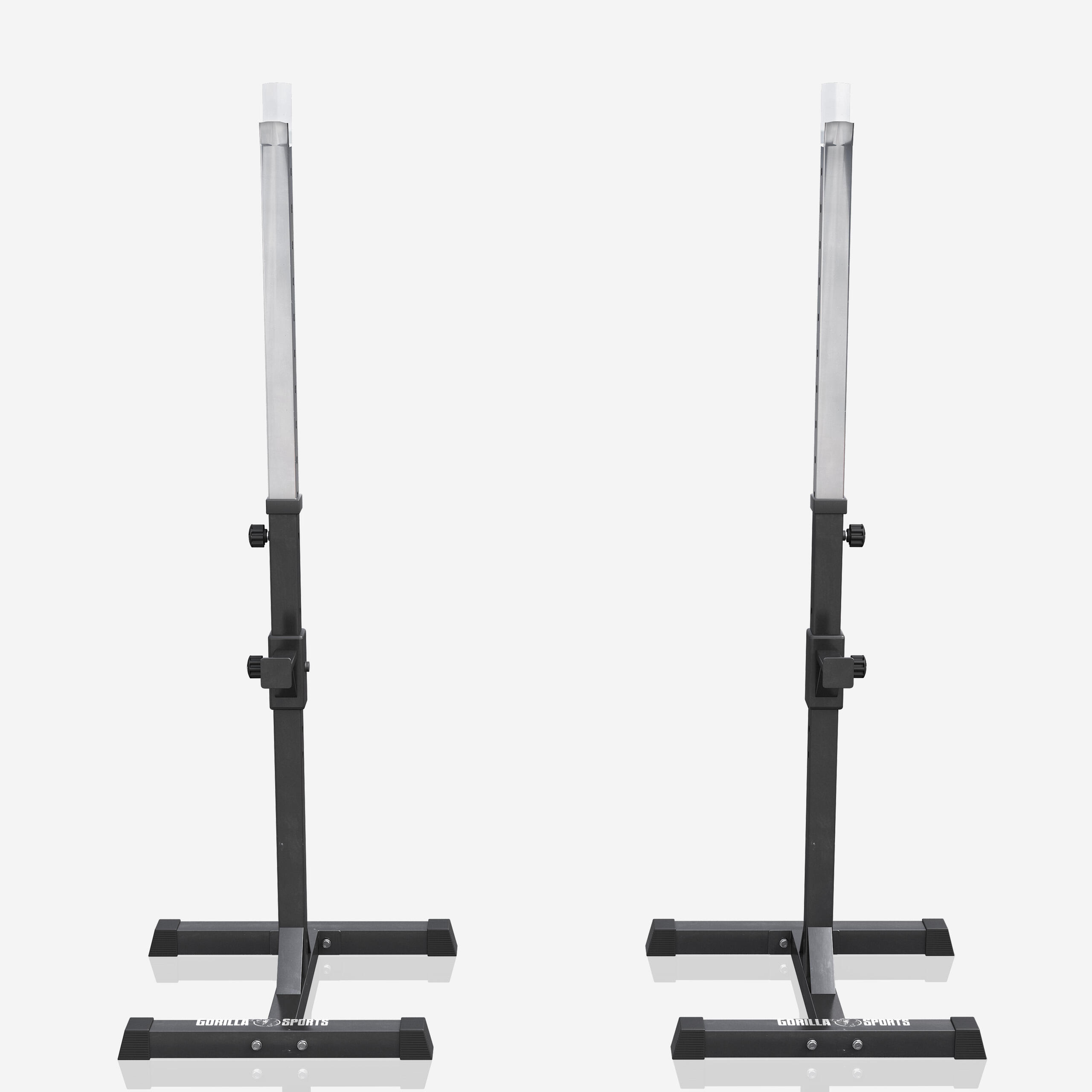 Gorilla Sports Haltersteunen - Squat Rack - Verstelbaar 5/7