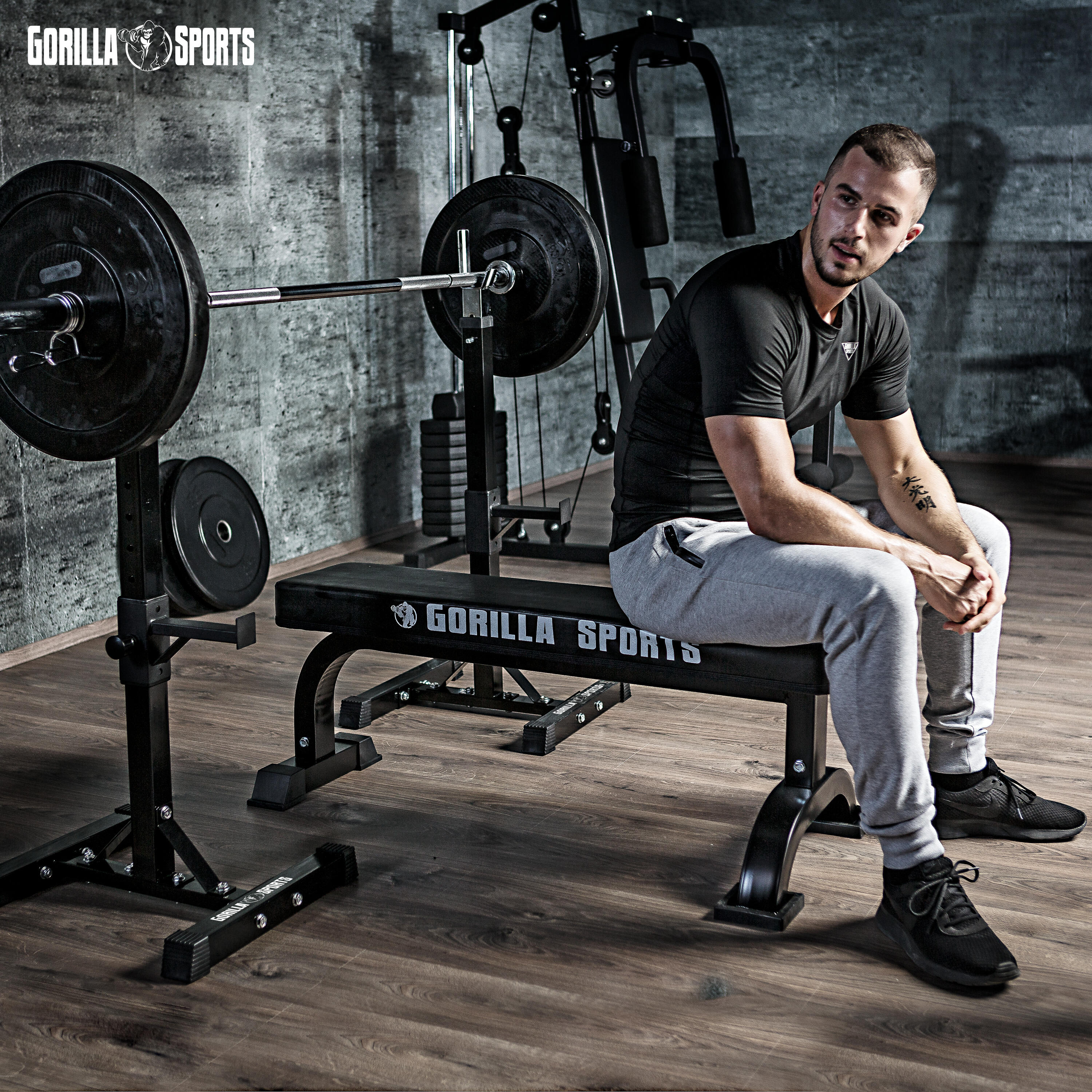 Gorilla Sports Haltersteunen - Squat Rack - Verstelbaar 6/7