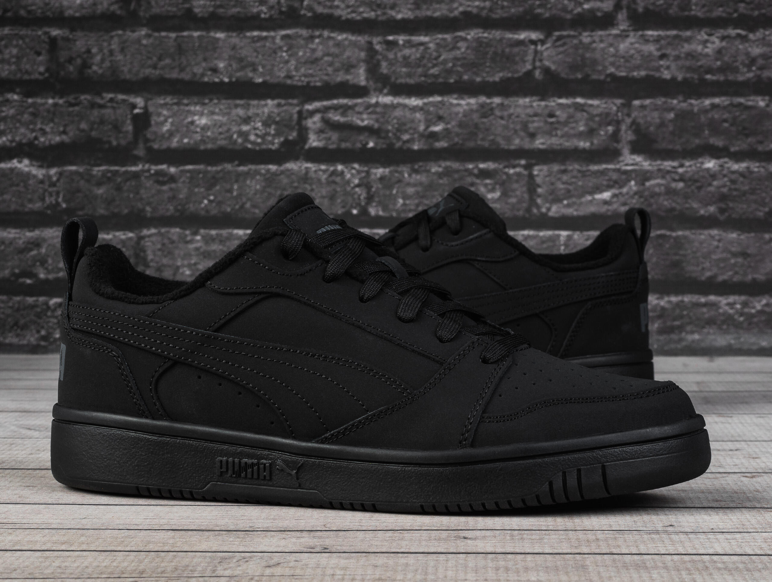 BUTY męskie PUMA REBOUND 397475-03 sportowe na jesień czarne skóra 40,5 2/7