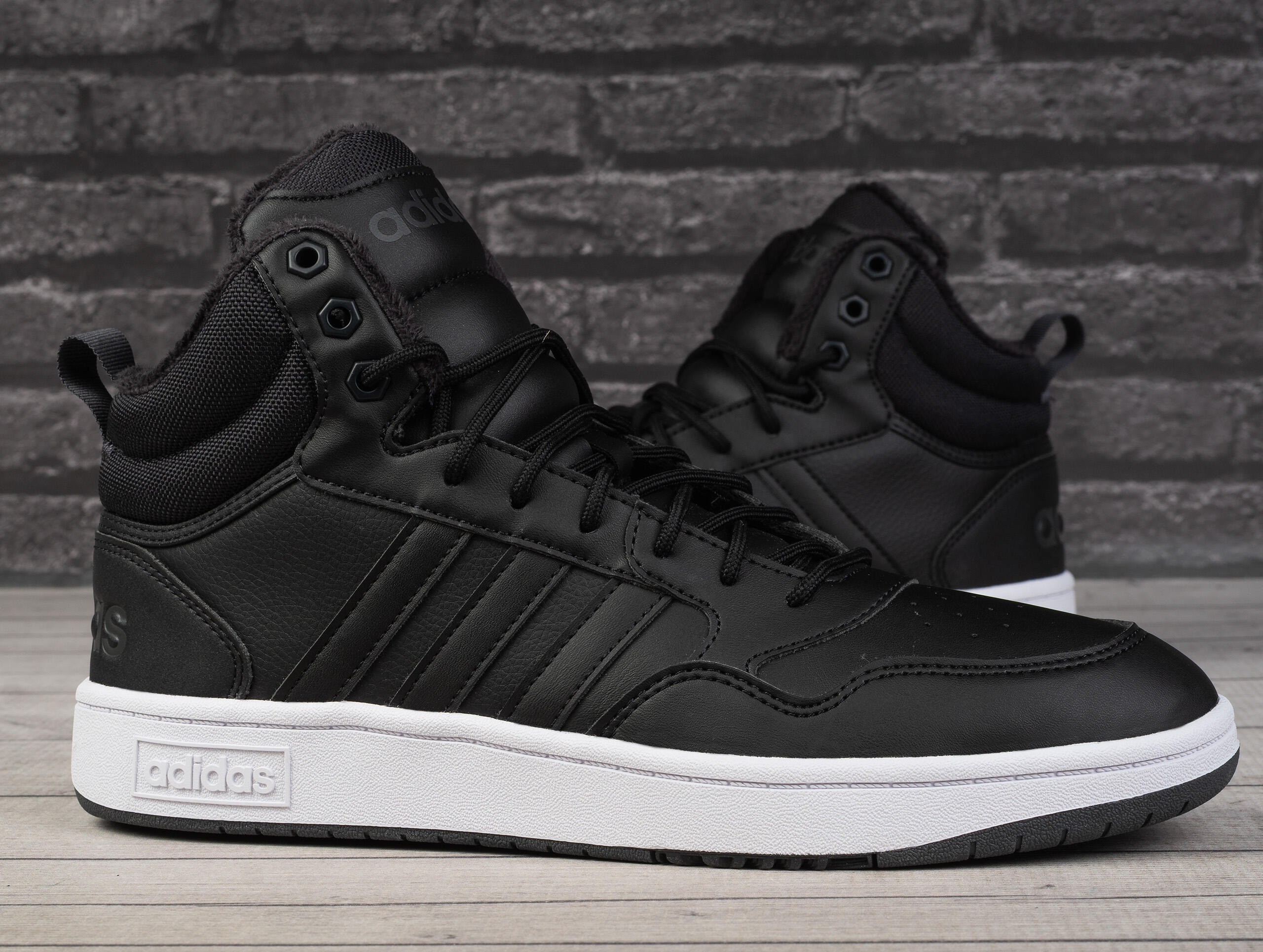 Buty ocieplane męskie sportowe Adidas HOOPS 3.0 MID WTR