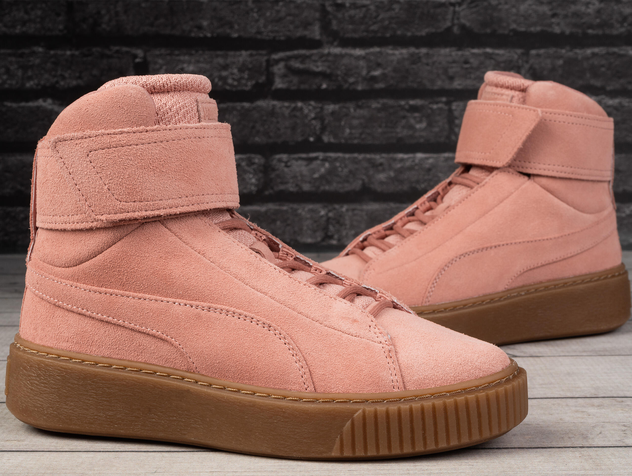 Buty damskie za kostkę sportowe Puma PLATFORM MID OW Wn’s