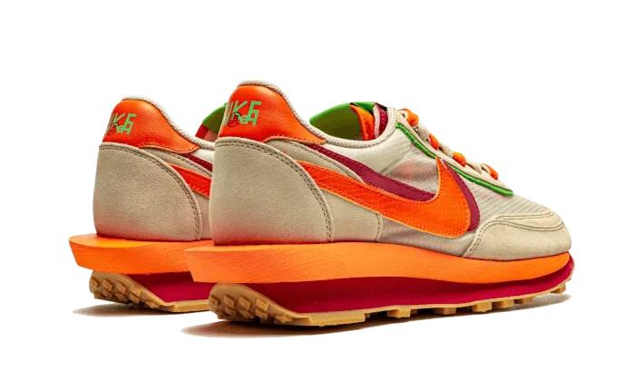 LD Waffle Sacai Clot Net Orange Blaze - Taille : 37.5 EU - 48h 3/4