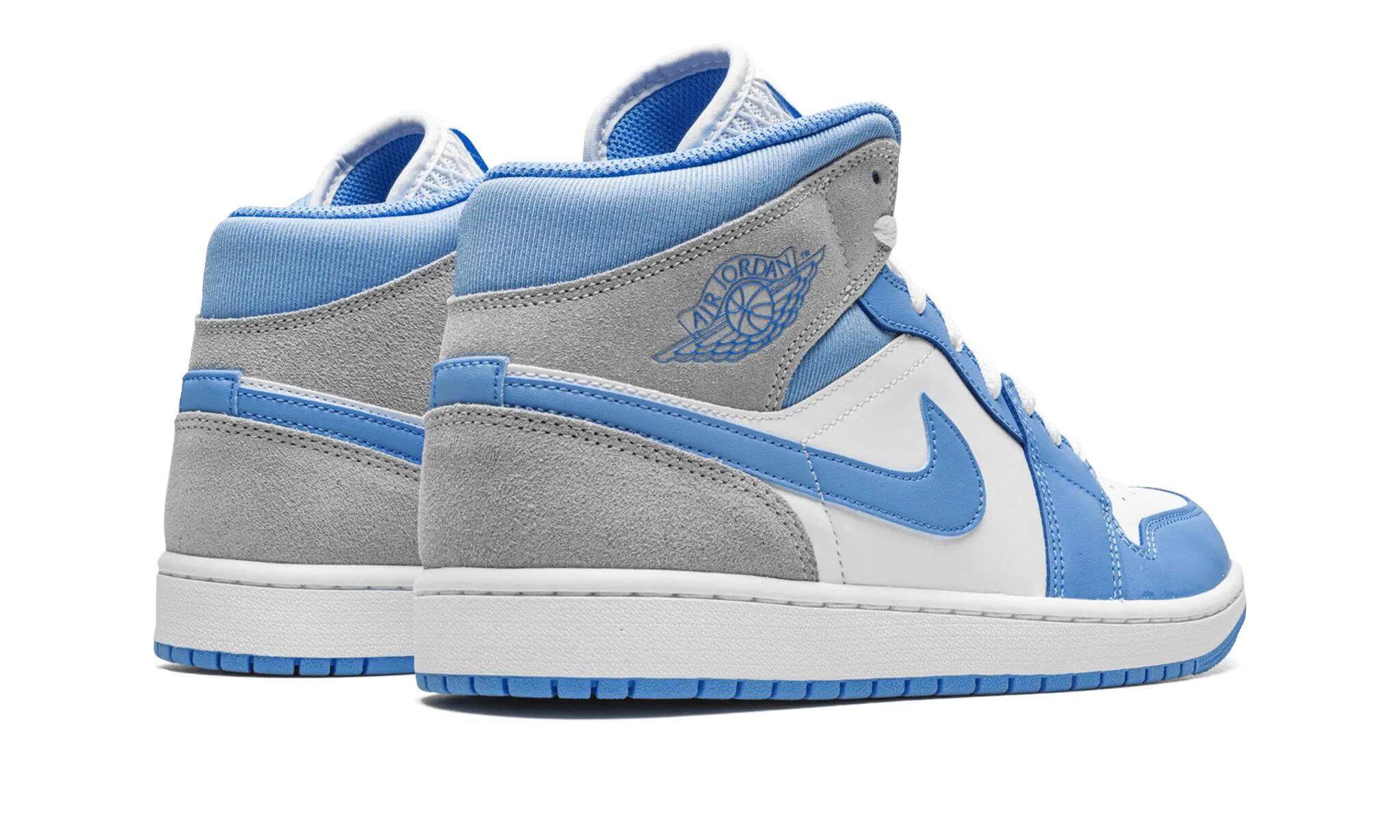 Air Jordan 1 Mid University Blue Grey - Taille : 47.5 EU 3/4