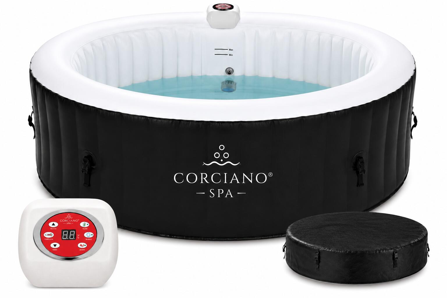 Dmuchane SPA Ogrodowe Hydromasaż Corciano 4-osobowe Okrągłe 180 cm Basen 1/7