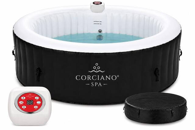 Dmuchane SPA Ogrodowe Hydromasaż Corciano 4-osobowe Okrągłe 180 cm Basen