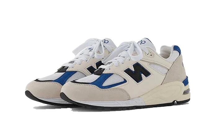 990 v2 Made In USA White Blue - Taille : 45 EU 2/3