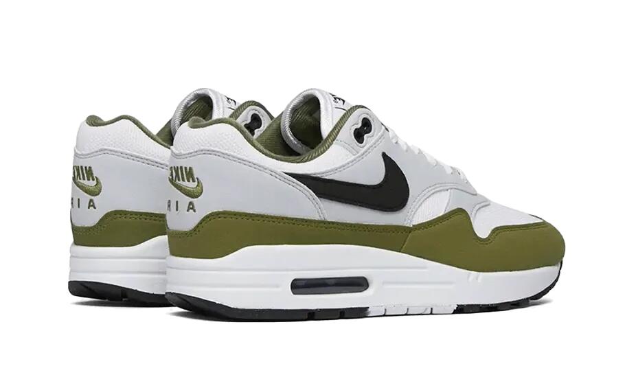 Air Max 1 White Black Medium Olive - Taille : 49.5 EU 3/4