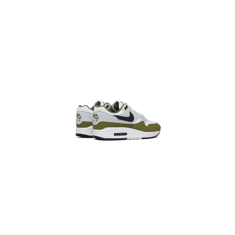 Air Max 1 White Black Medium Olive