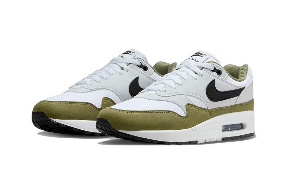 Air Max 1 White Black Medium Olive - Taille : 49.5 EU 2/4