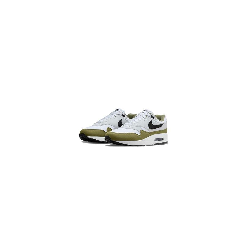 Air Max 1 White Black Medium Olive
