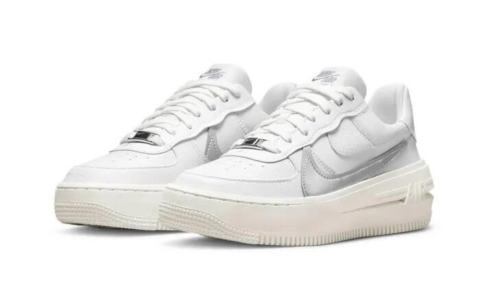 Air Force 1 Low Platform Summit White Metallic Silver - Taille : 35.5 EU 2/3