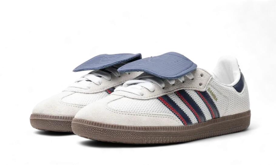 Adidas Samba LT Crystal White Dark Blue Gum 2/4