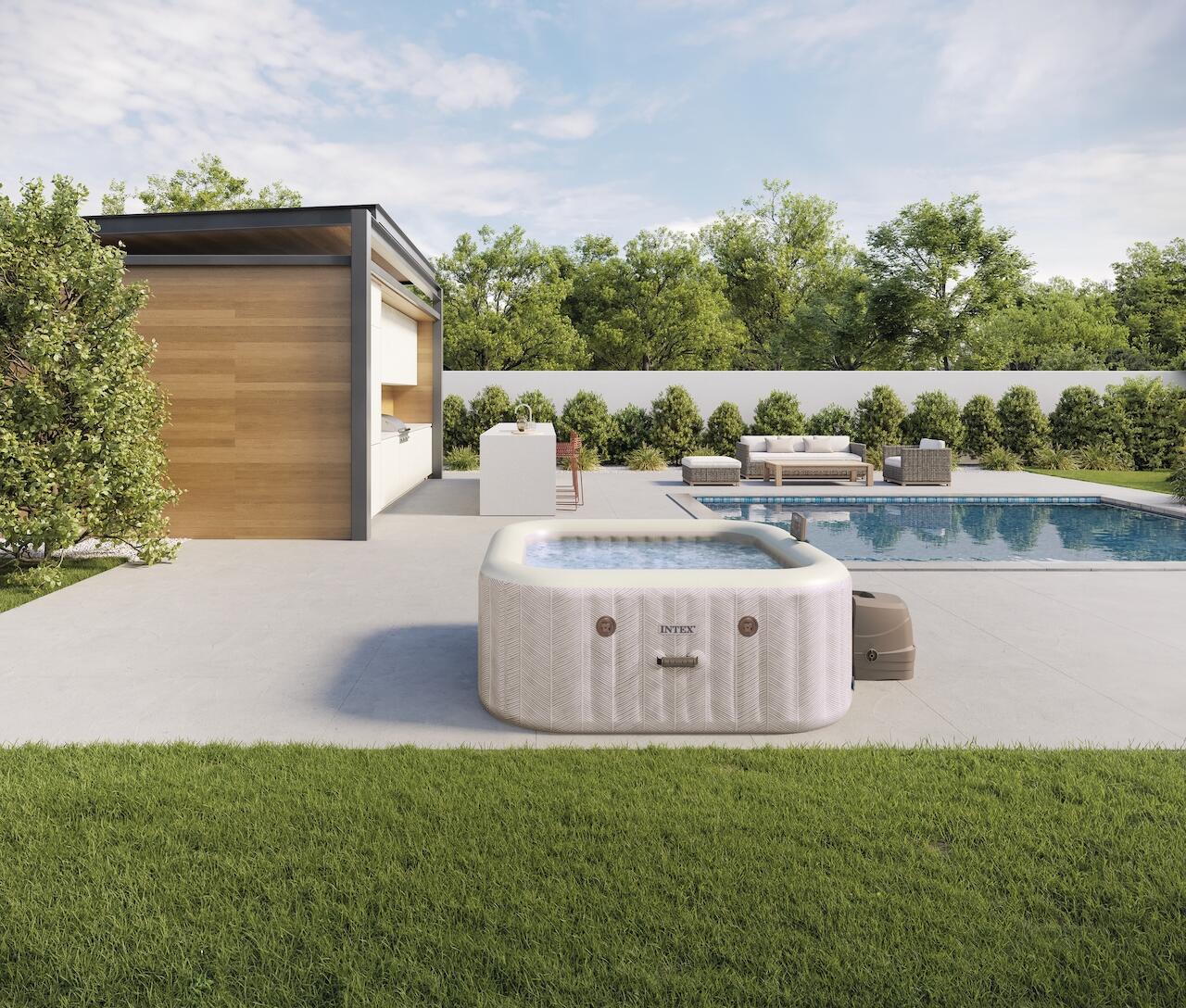 Intex PureSpa Chevron Deluxe Bubble Spa + Aquatural Set Aroma Crystals 6 x 350 g 3/5