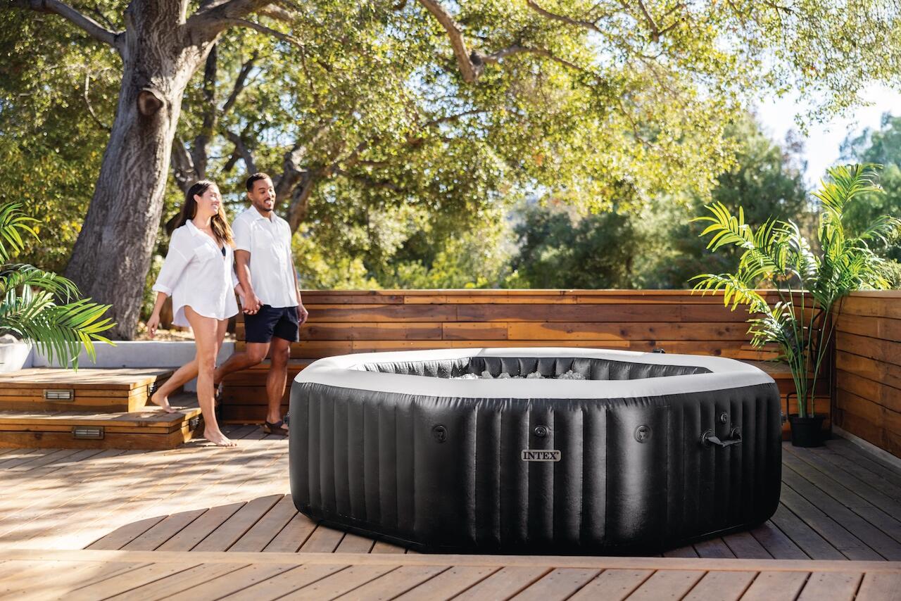 Intex PREMIUM PureSpa Jet & Bulles Deluxe Carbone Wifi + Aquatural Set d'Entreti 3/5