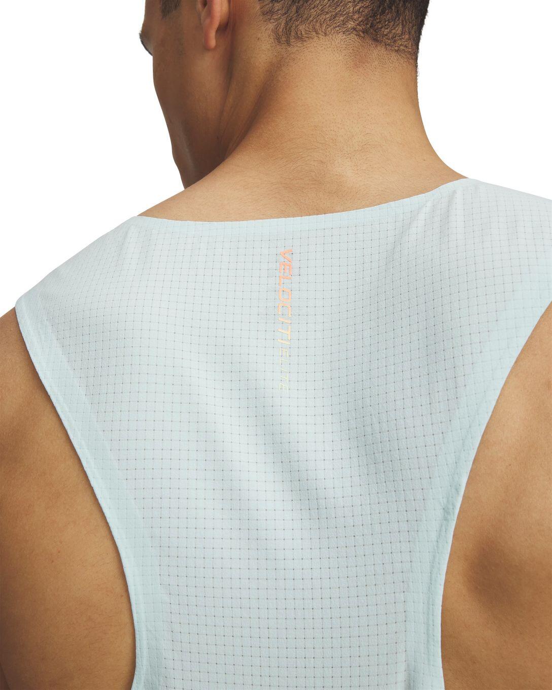 Under Armour Velociti Elite blauw herenhemd 3/4