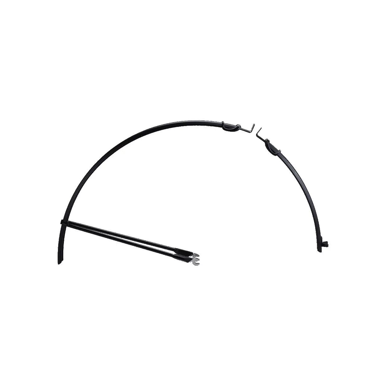Paire de Garde Boue Route à Tringles BBB SlimGuard Noir 3/7