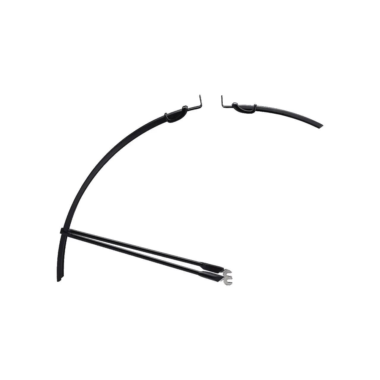 Paire de Garde Boue Route à Tringles BBB SlimGuard Noir 5/7