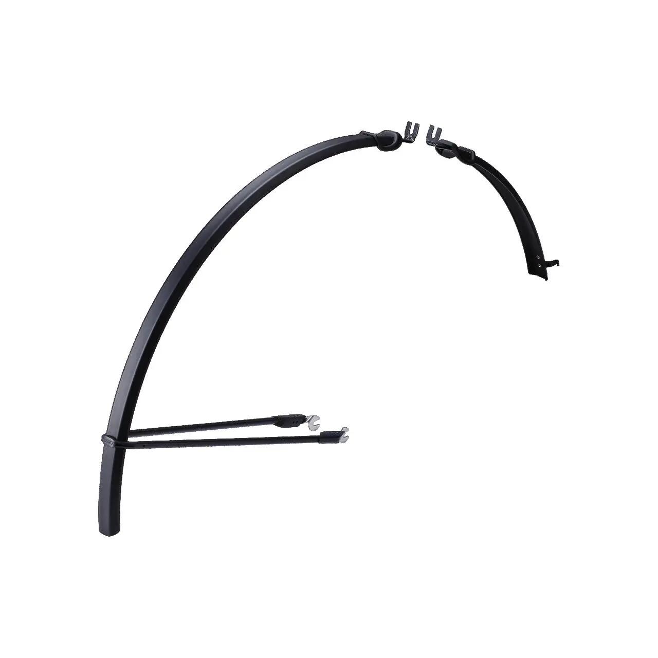 Paire de Garde Boue Route à Tringles BBB SlimGuard Noir 4/7