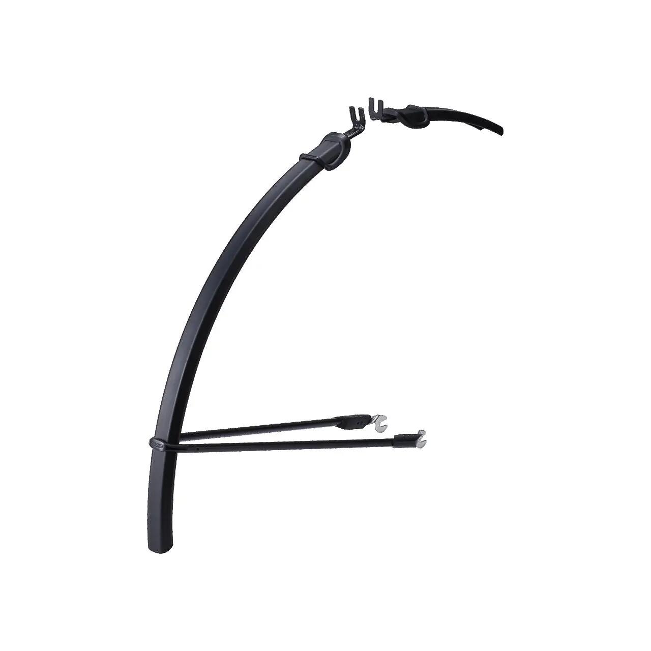 Paire de Garde Boue Route à Tringles BBB SlimGuard Noir 6/7