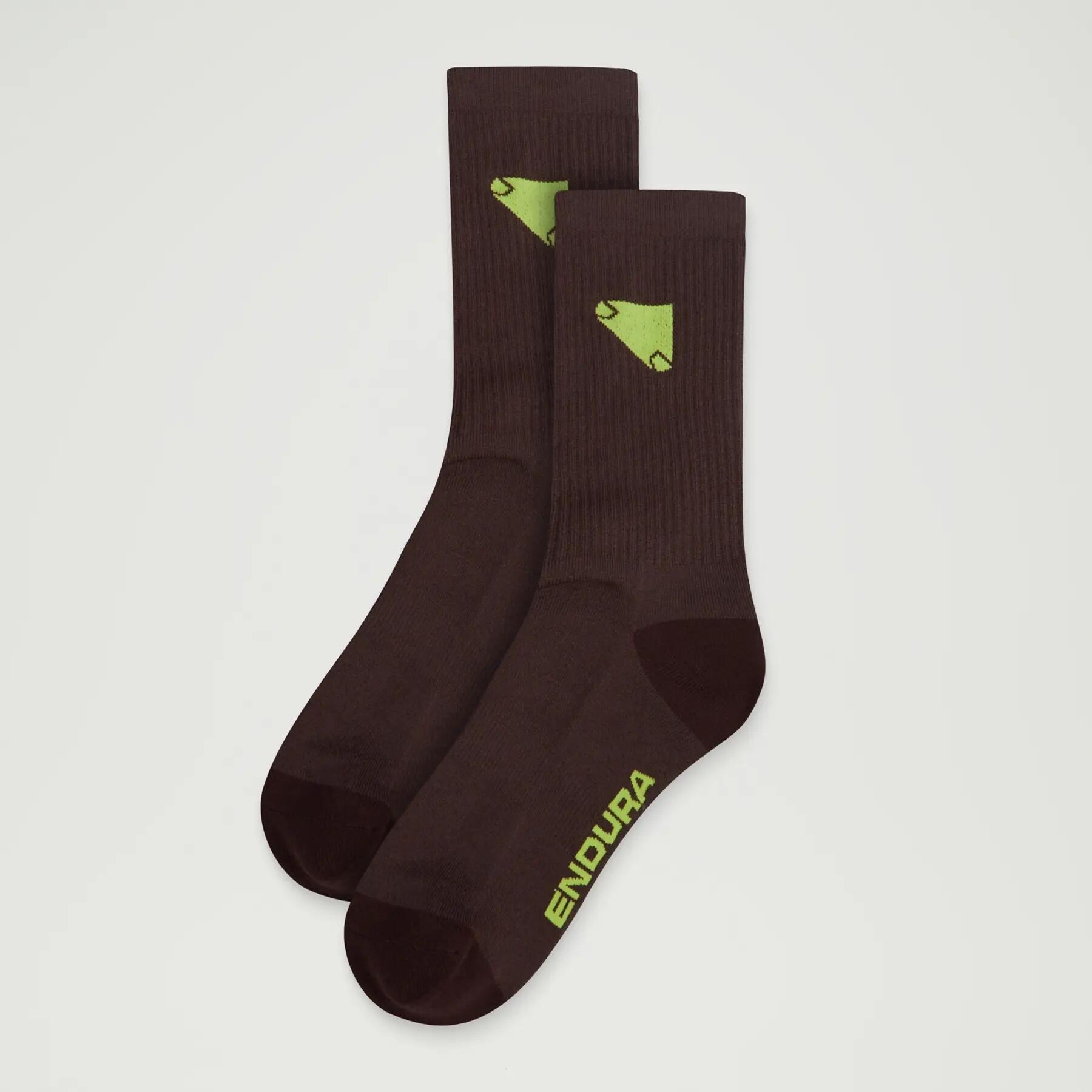 Endura Forty1Thirty Brown Socks 3/4