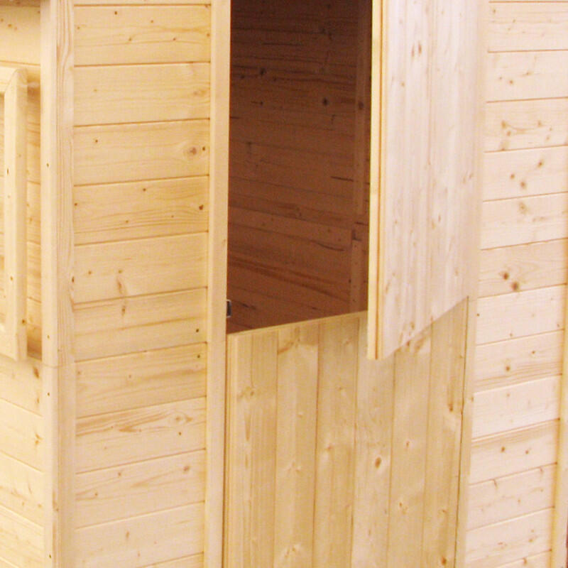 Cabane en bois avec pergola ajourée EUGENIE 4/5