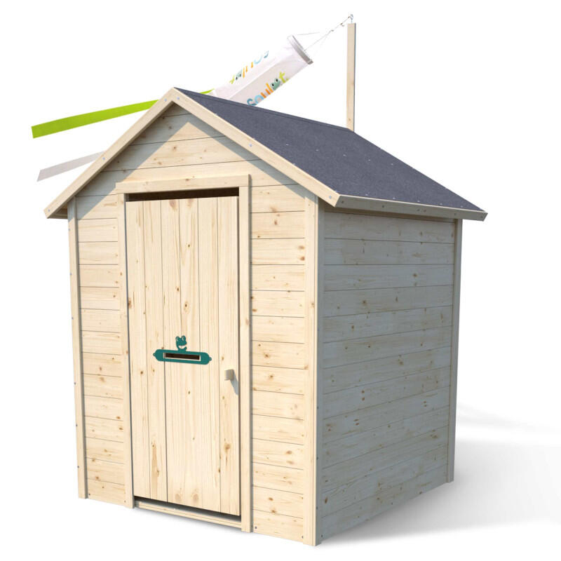 Cabane en bois avec fenêtre et boîte aux lettres GARANCE 3/5