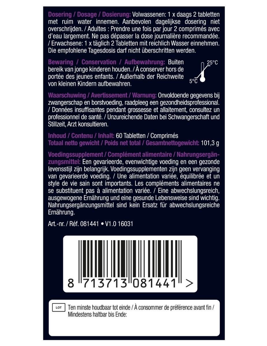 Lucovitaal Collageen 2500 mg Pure Marine 60 tabletten 3/5