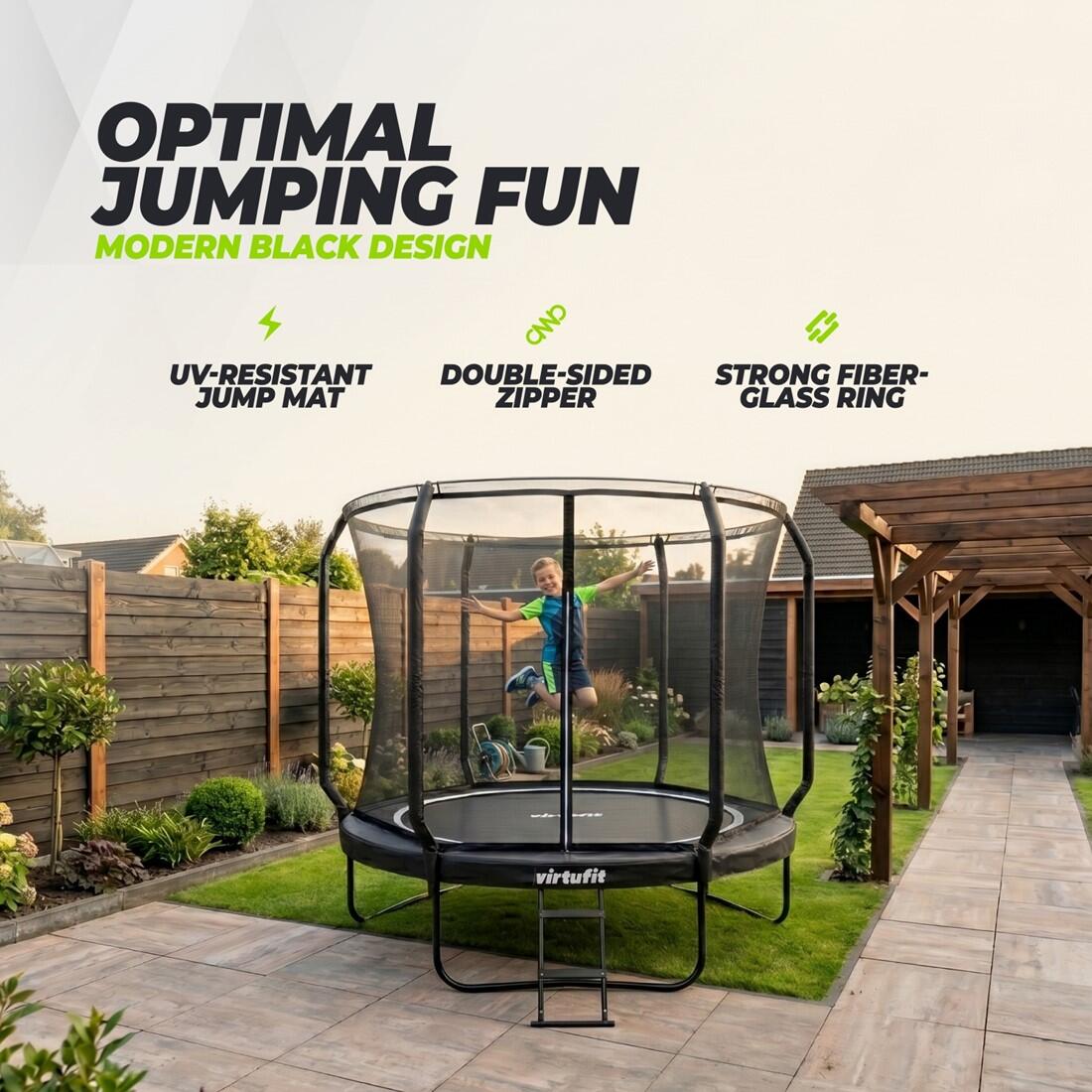 Premium-Trampolin mit Sicherheitsnetz – rund – 251 cm 3/7
