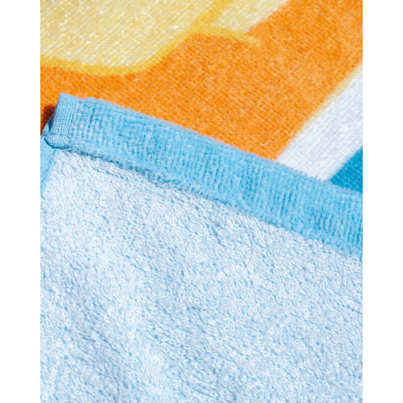 TOALHA INFANTIL 70X140CM ALGODÃO AZUL 3/4