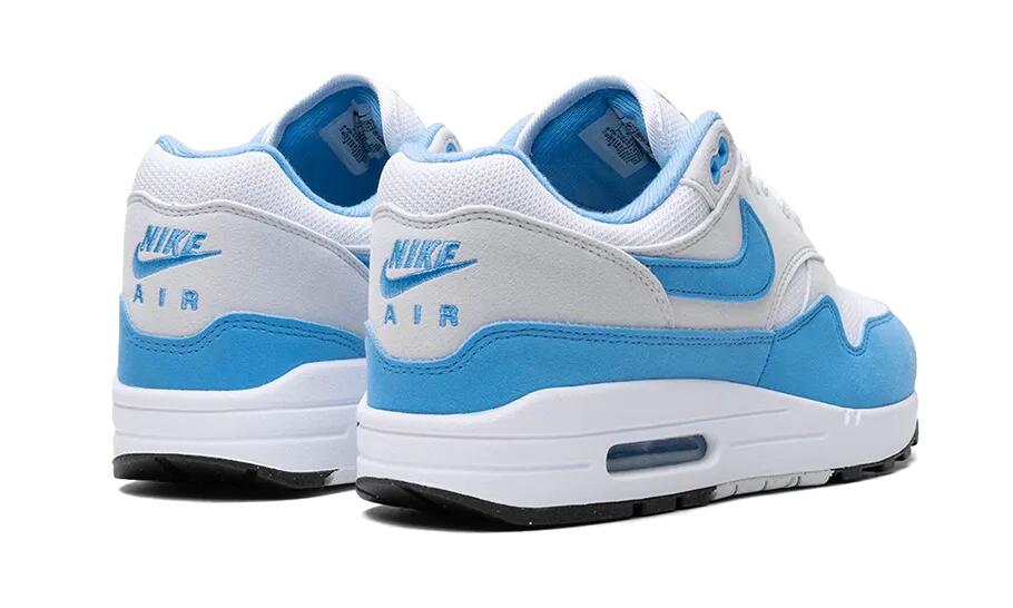 Nike Air Max 1 White University Blue 3/4