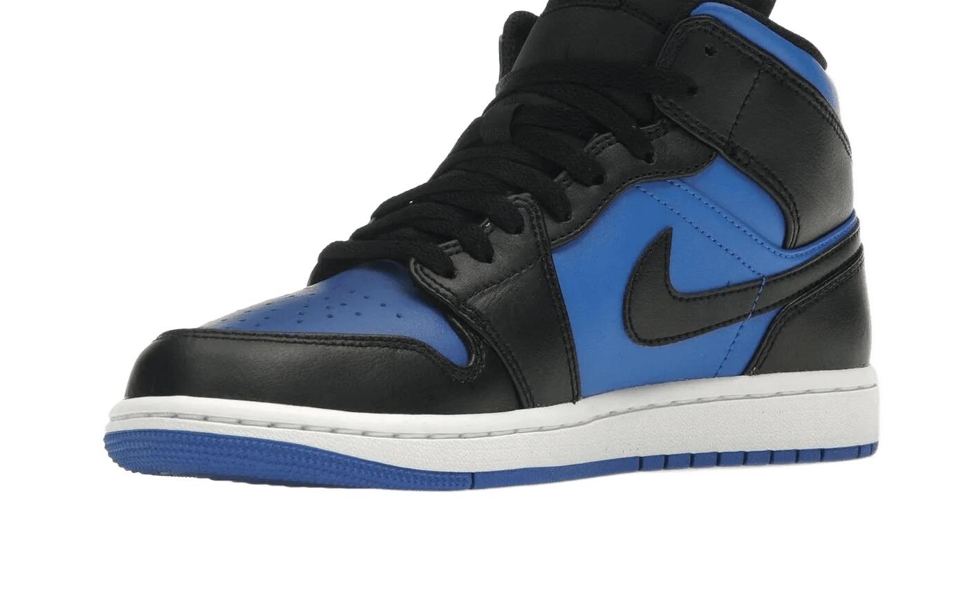 Jordan 1 Mid Black Royal Blue 4/5