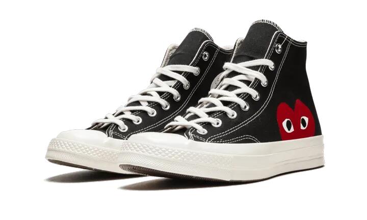 Chuck Taylor All-Star 70s Hi Comme des Garçons PLAY Black - Taille : 38 EU 2/4